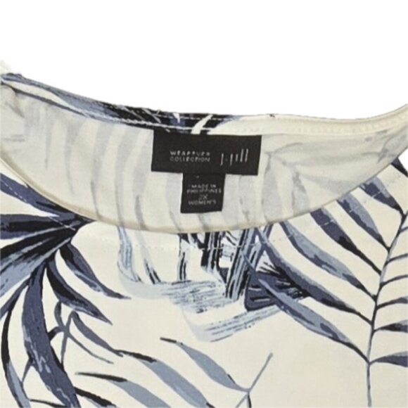 J. Jill Wearever Tropical Frond Print Tunic Top Rayon Blend 2X Packable - Picture 13 of 13